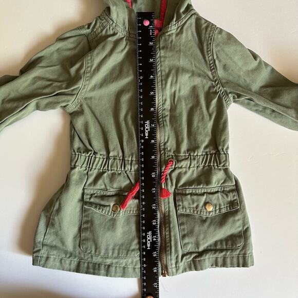 Isaac Mizrahi Girl Pink Tie Belted Full Gold Zip Hooded Jacket Green Size XS (4) - Picture 12 of 13